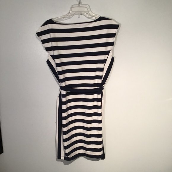 Tommy Hilfiger Nautical Dress with Cap Sleeves and Square Neckline Size L - Picture 8 of 9